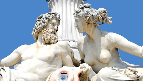 Las estatuas de dioses griegos (imagen referencial) - Sputnik Mundo