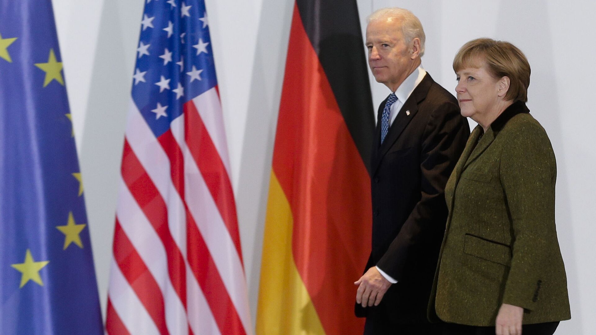 El presidente de EEUU, Joe Biden, y la canciller alemana, Ángela Merkel (archivo) - Sputnik Mundo, 1920, 06.02.2021