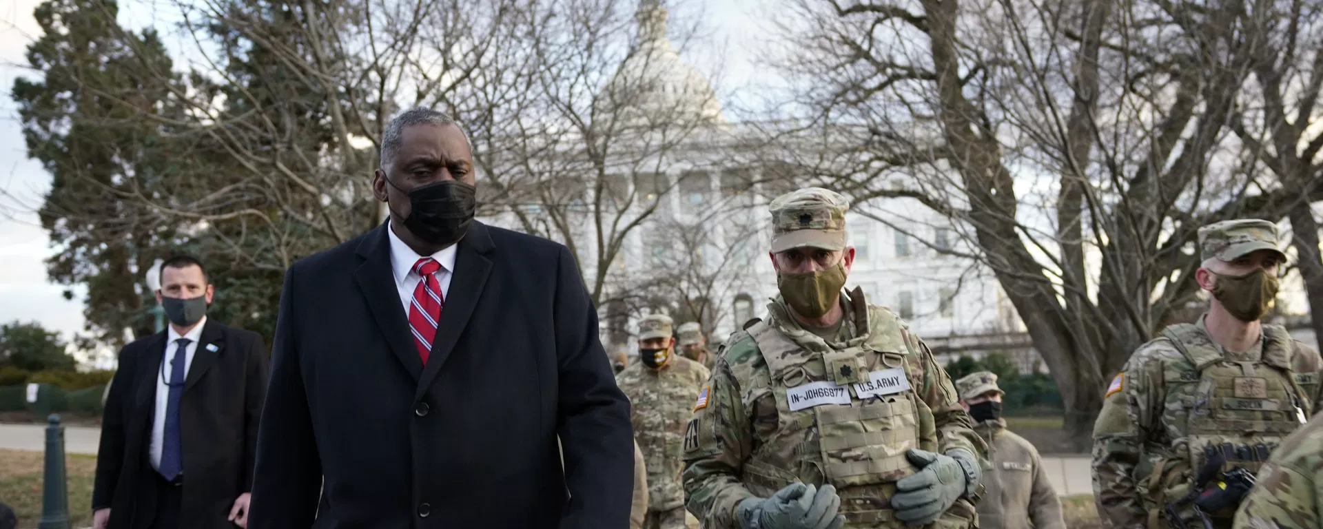 El secretario de Defensa de EEUU, Lloyd Austin, visita a las tropas de la Guardia Nacional desplegadas en el Capitolio, el 29 de enero de 2021, Washington, EEUU. El secretario de Defensa de EEUU, Lloyd Austin, visita a las tropas de la Guardia Nacional desplegadas en el Capitolio, el 29 de enero de 2021, Washington, EEUU. - Sputnik Mundo, 1920, 12.01.2023
