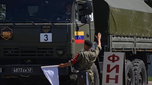 Un Kamaz venezolano en los Juegos Militares Army 2018 en Rusia - Sputnik Mundo