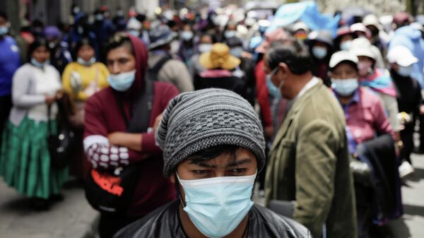 Manifestación de personal médico en La Paz, Bolivia - Sputnik Mundo