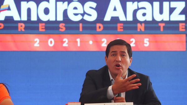 Andrés Arauz, candidato a la presidencia de Ecuador - Sputnik Mundo