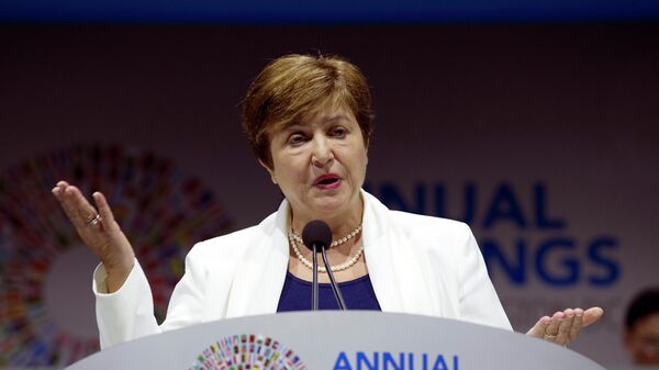 Kristalina Georgieva,  directora gerente del FMI - Sputnik Mundo