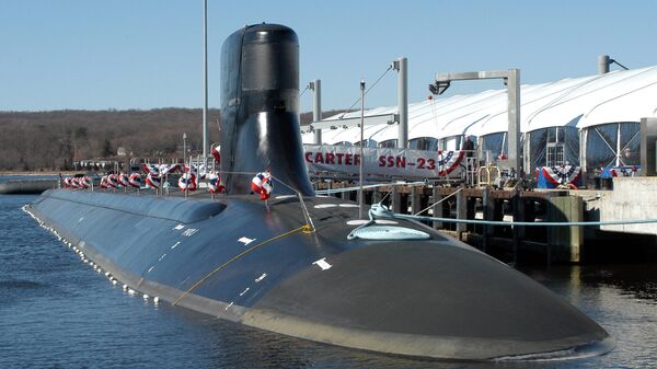 Submarino nuclear de la clase Columbia, imagen referencial - Sputnik Mundo