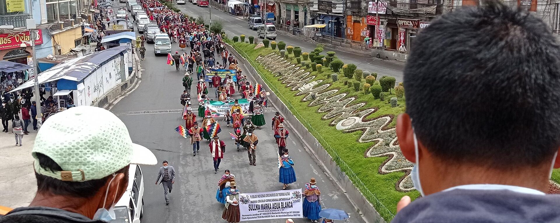 La marcha de campesinos e indígenas en La Paz reclamando justicia por los muertos en las masacres de 2019 - Sputnik Mundo, 1920, 22.03.2021