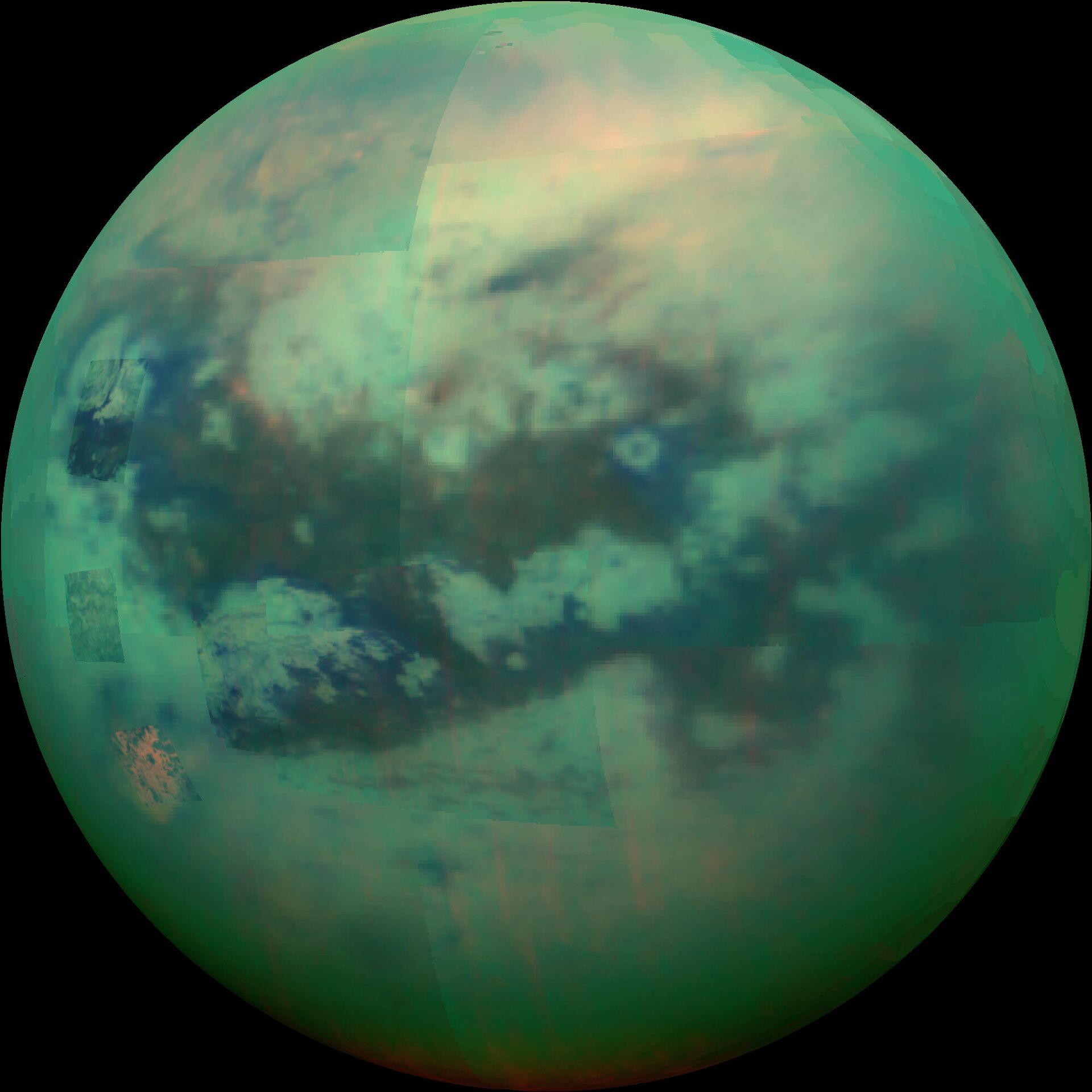 Titán como lo vio Cassini - Sputnik Mundo, 1920, 05.01.2022