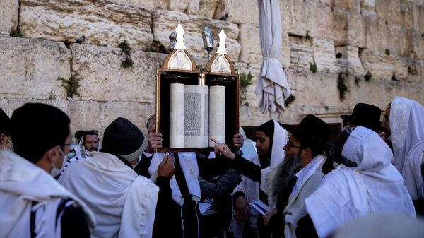 La ceremonia de Pascua judía en Jerusalén  - Sputnik Mundo