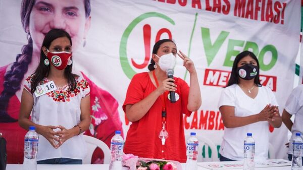 Verónika Mendoza, candidata a la presidencia del Perú por la coalición Juntos por el Perú  - Sputnik Mundo