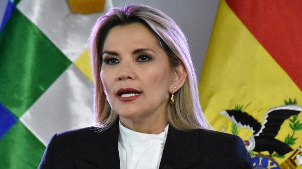 Jeanine Áñez, expresidenta transitoria de Bolivia - Sputnik Mundo