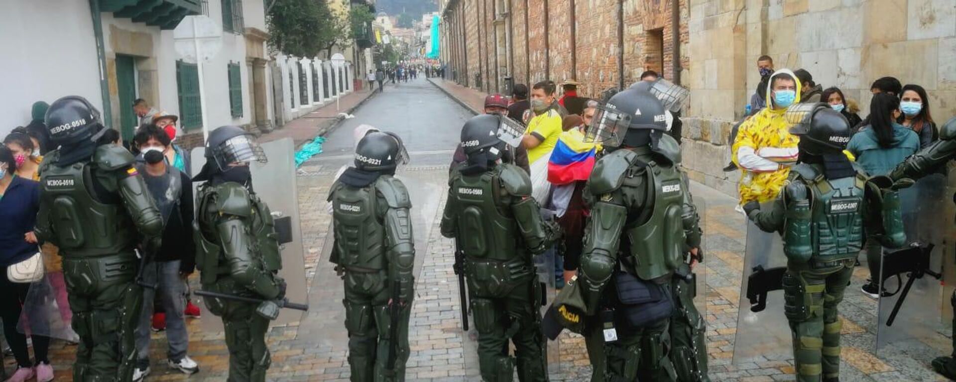 La Policía colombiana se desplegó en la jornada de protestas - Sputnik Mundo, 1920, 10.05.2021