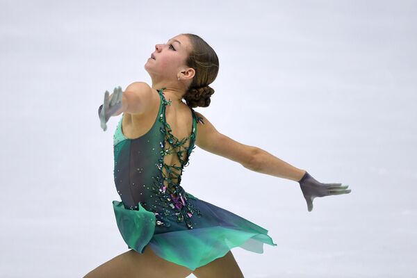 Alexandra Trúsova durante su actuación en la IV etapa de la Copa de Rusia - Sputnik Mundo