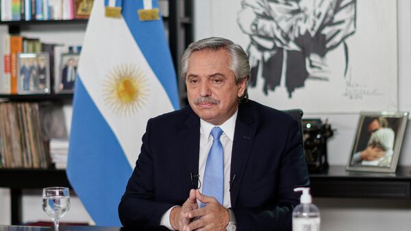 Alberto Fernández, presidente de Argentina - Sputnik Mundo