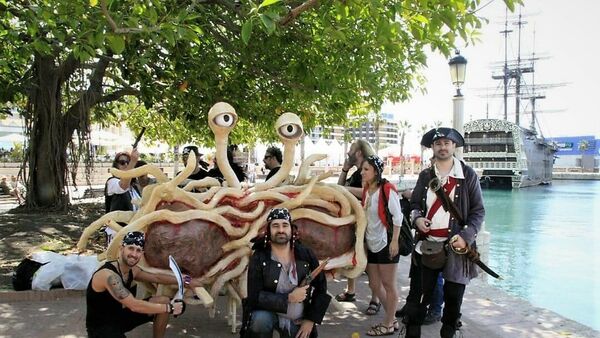 Pastafaris en un congreso celebrado en 2017 en la ciudad española de Alicante - Sputnik Mundo