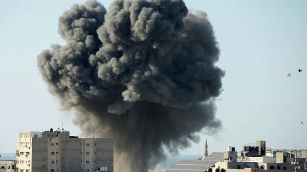 Explosión en la Franja de Gaza - Sputnik Mundo