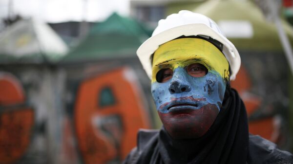 Protesta en Colombia - Sputnik Mundo