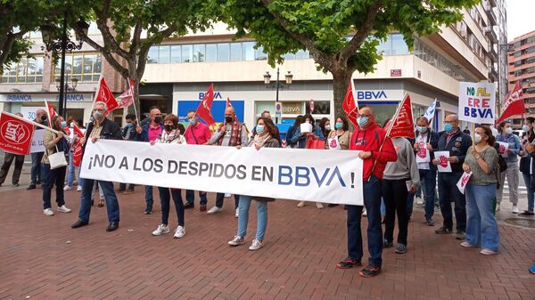 La huelga de los trabajadores de BBVA - Sputnik Mundo
