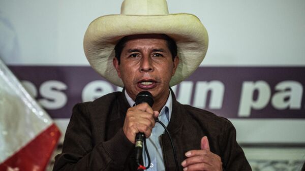 Pedro Castillo, presidente electo de Perú - Sputnik Mundo