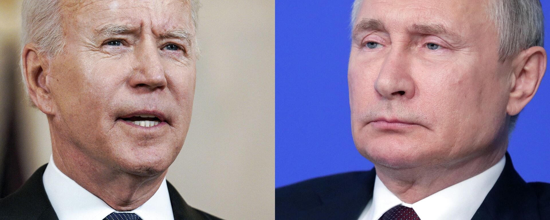 Joe Biden, presidente de EEUU, y Vladímir Putin, presidente de Rusia - Sputnik Mundo, 1920, 06.12.2021