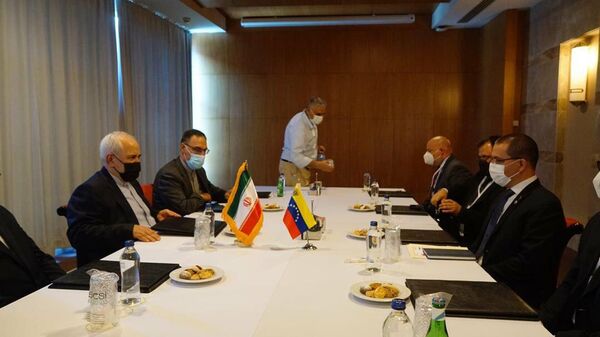 El canciller iraní, Mohammad Javad Zarif y el canciller de Venezuela, Jorge Arreaza - Sputnik Mundo
