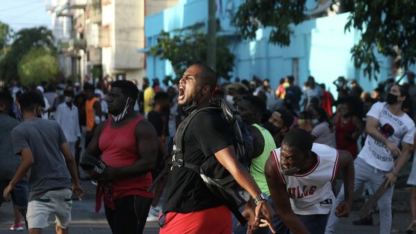 Protestas en La Habana  - Sputnik Mundo