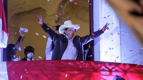 E presidente electo de Perú, Pedro Castillo - Sputnik Mundo
