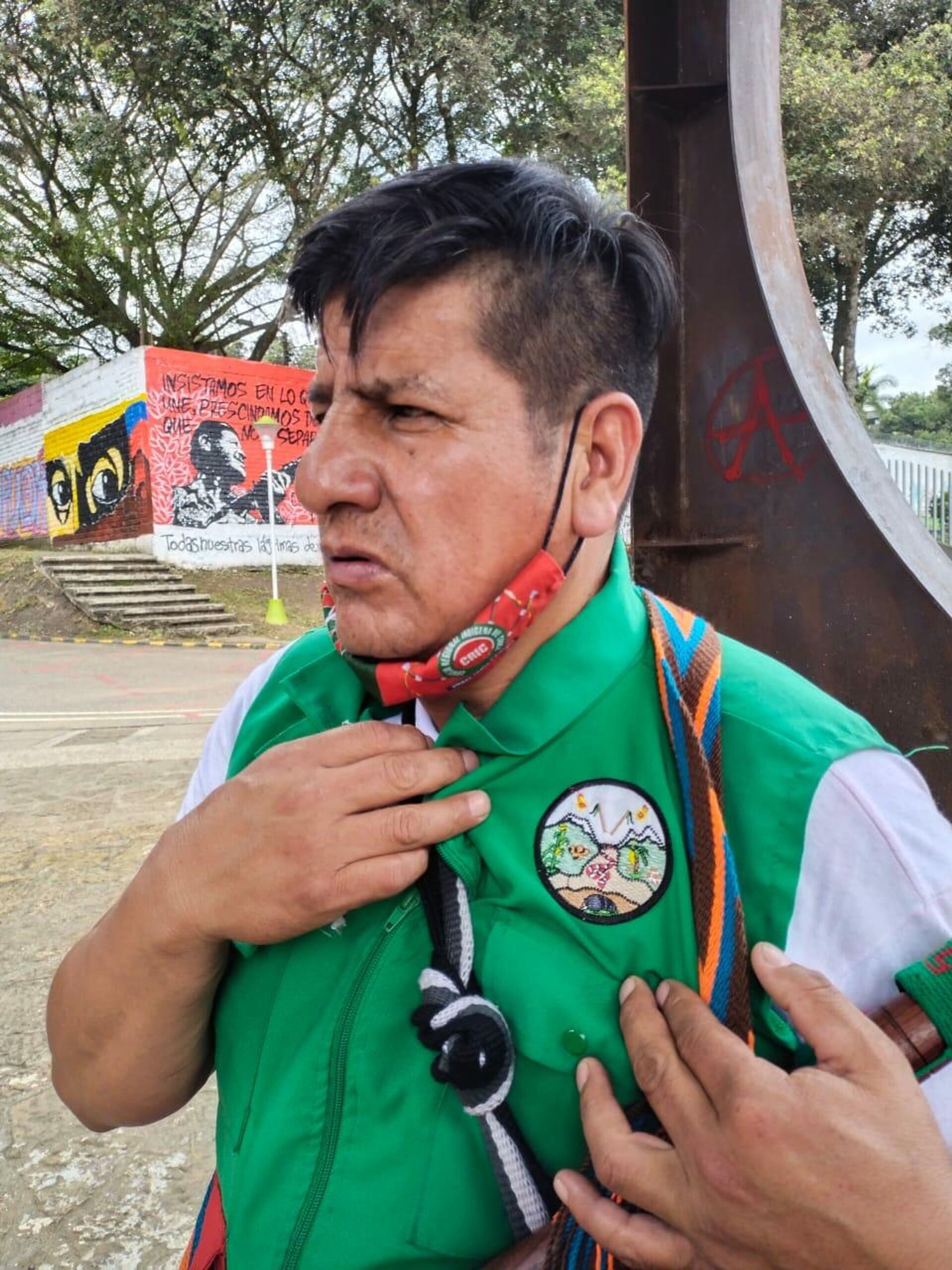 Arcadio Aguilar, miembro de la Guardia Indígena del pueblo Coconuco - Sputnik Mundo, 1920, 21.07.2021