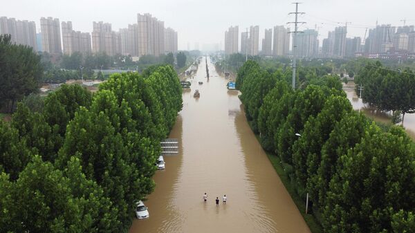 Inundaciones en China - Sputnik Mundo