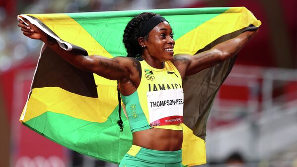 La atleta jamaicana Elaine Thompson-Herah, Tokio, el 3 de agosto de 2021 - Sputnik Mundo
