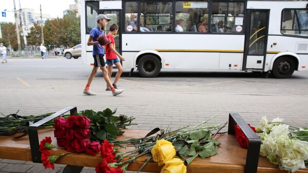 Lugar de la explosión en un autobús en Vorónezh - Sputnik Mundo