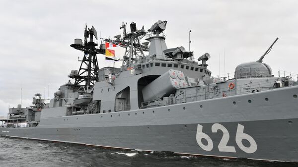 El buque antisubmarino ruso Vicealmirante Kulakov  - Sputnik Mundo