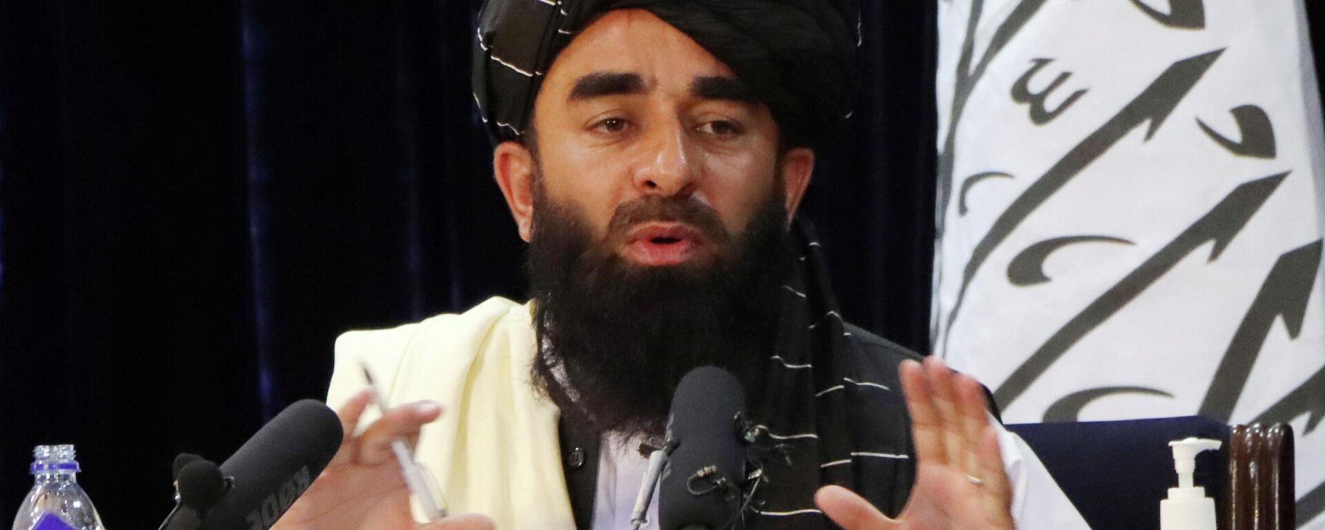 Zabihullah Mujahid, portavoz del movimiento radical talibán (proscrito en Rusia) - Sputnik Mundo, 1920, 18.08.2021