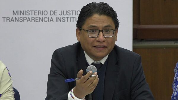 Iván Lima Magne, ministro de Justicia y Transparencia Institucional de Bolivia - Sputnik Mundo