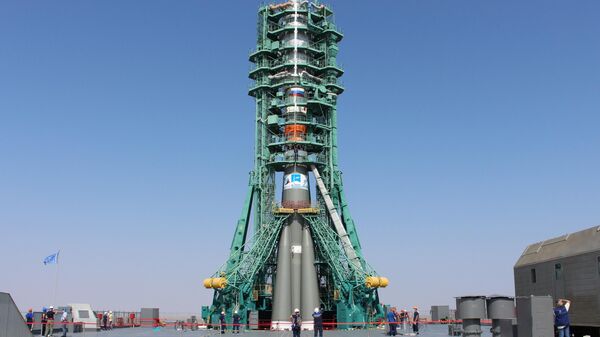 El cohete Soyuz-2.1b en el cosmódromo Baikonur - Sputnik Mundo