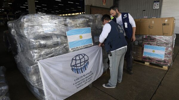 Ayuda humanitaria de los Cascos Blancos de Argentina (archivo) - Sputnik Mundo