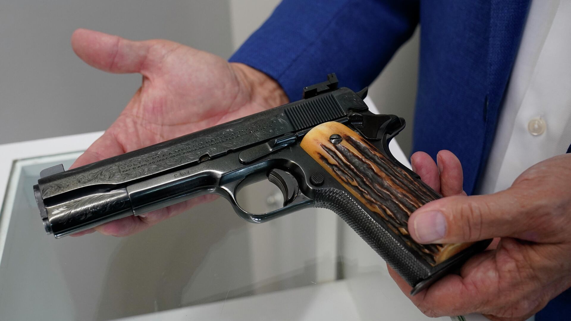 Pistola Colt calibre .45 de Al Capone - Sputnik Mundo, 1920, 27.08.2021