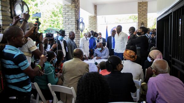 Políticos de Haití firman acuerdo político - Sputnik Mundo