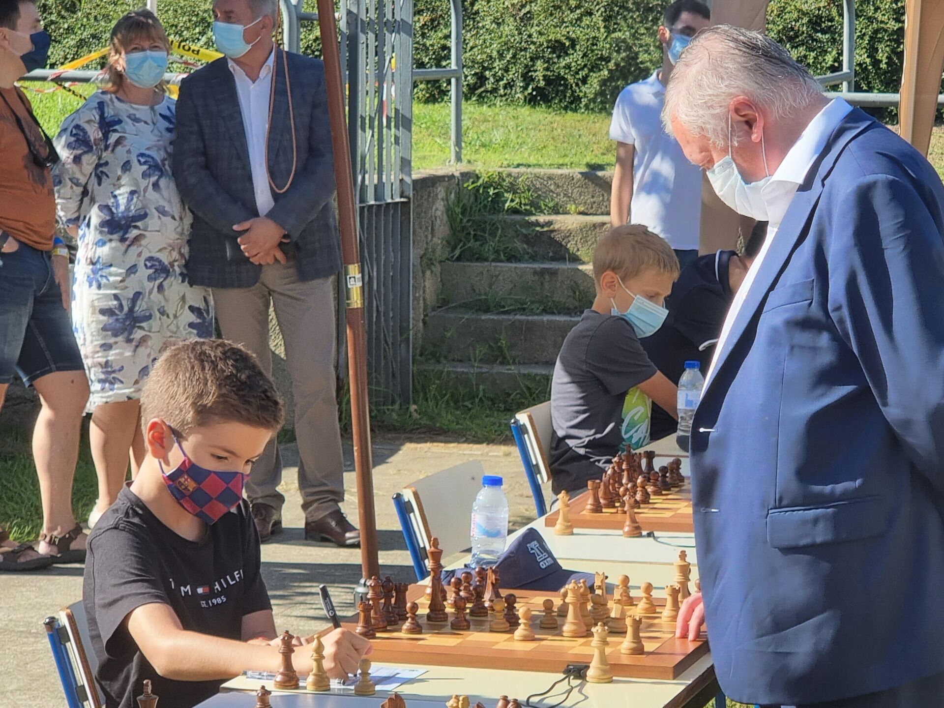 Anatoly Karpov no Festival de Xadrez da Maia