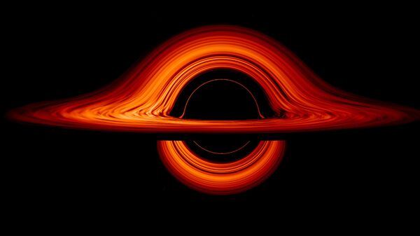 Un agujero negro, imagen referencial - Sputnik Mundo