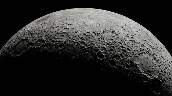 La superficie de la Luna (ilustración) - Sputnik Mundo