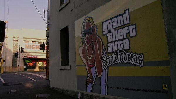 Mural Grand Theft Auto: San Andreas - Sputnik Mundo