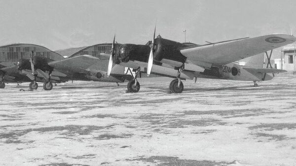 Tupolev SB Katiuska del Ala 14 en tierra, año 1940. - Sputnik Mundo