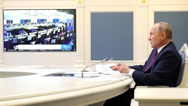 Vladímir Putin participa en la Cumbre del G20 - Sputnik Mundo
