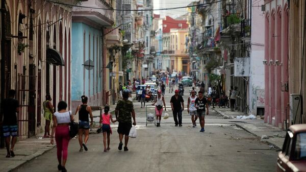 Una calle en el centro de La Habana, Cuba - Sputnik Mundo