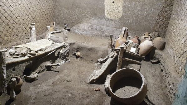 El cuarto de esclavos hallado en Pompeya - Sputnik Mundo