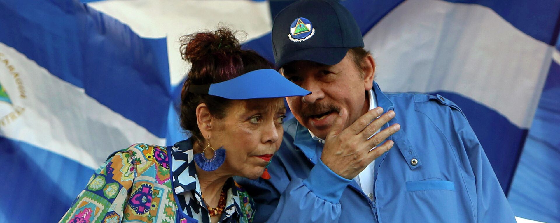 Daniel Ortega, presidente de Nicargua, y la vicepresidenta, Rosario Murillo - Sputnik Mundo, 1920, 07.01.2022