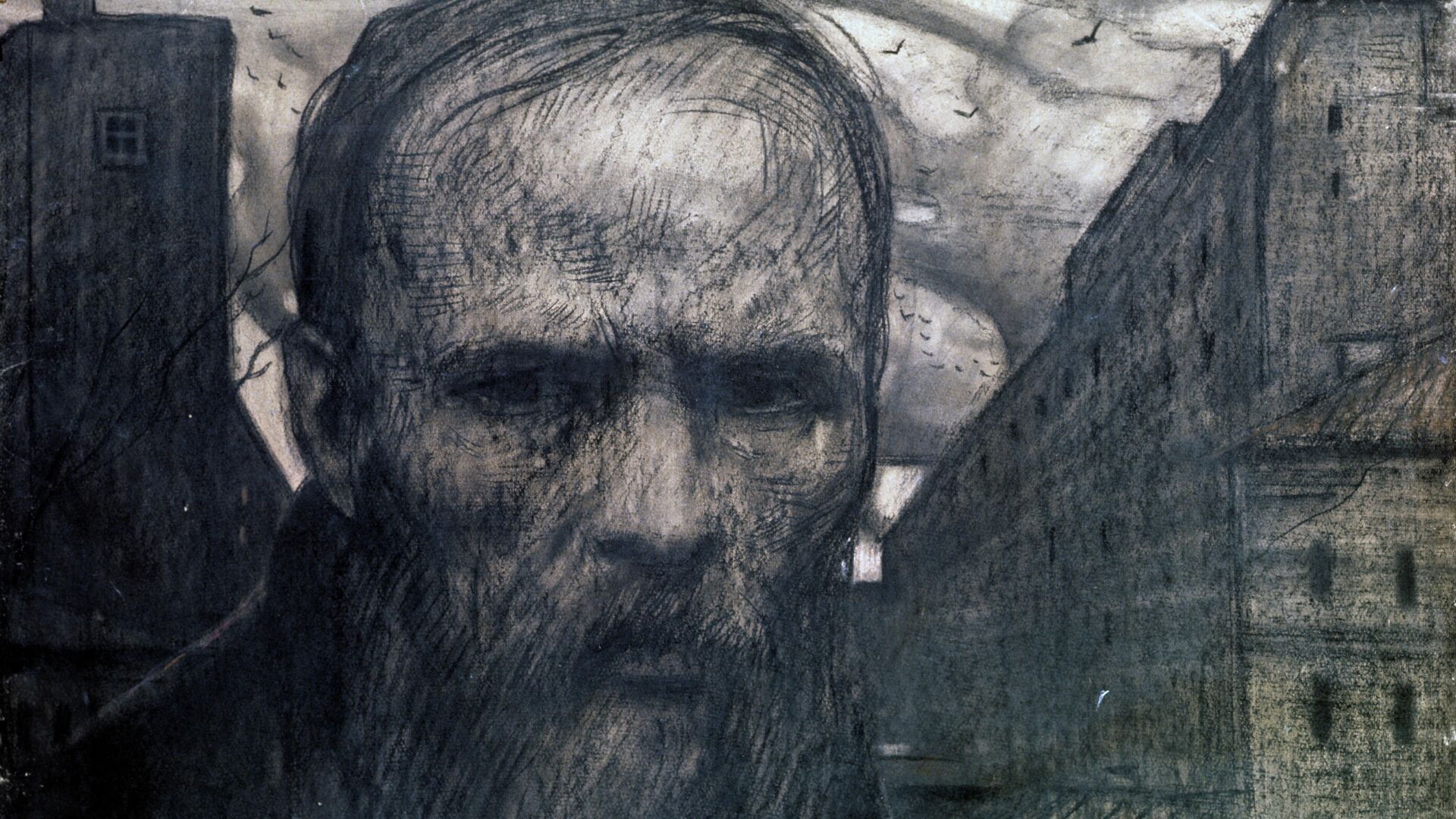 Reproducción del cuadro Dostoievski del artista Ilya Glazunov. 1962. - Sputnik Mundo, 1920, 11.11.2021