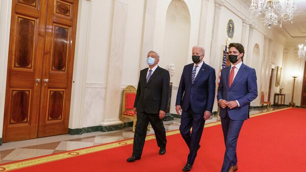 La IX Cumbre de Líderes de América del Norte se realizó en Washington  - Sputnik Mundo