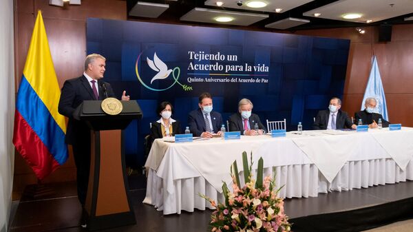 Quinto aniversario de la firma de la paz en Colombia - Sputnik Mundo