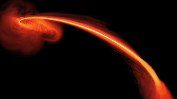 Una simulación muestra cómo un agujero negro destroza las estrellas - Sputnik Mundo