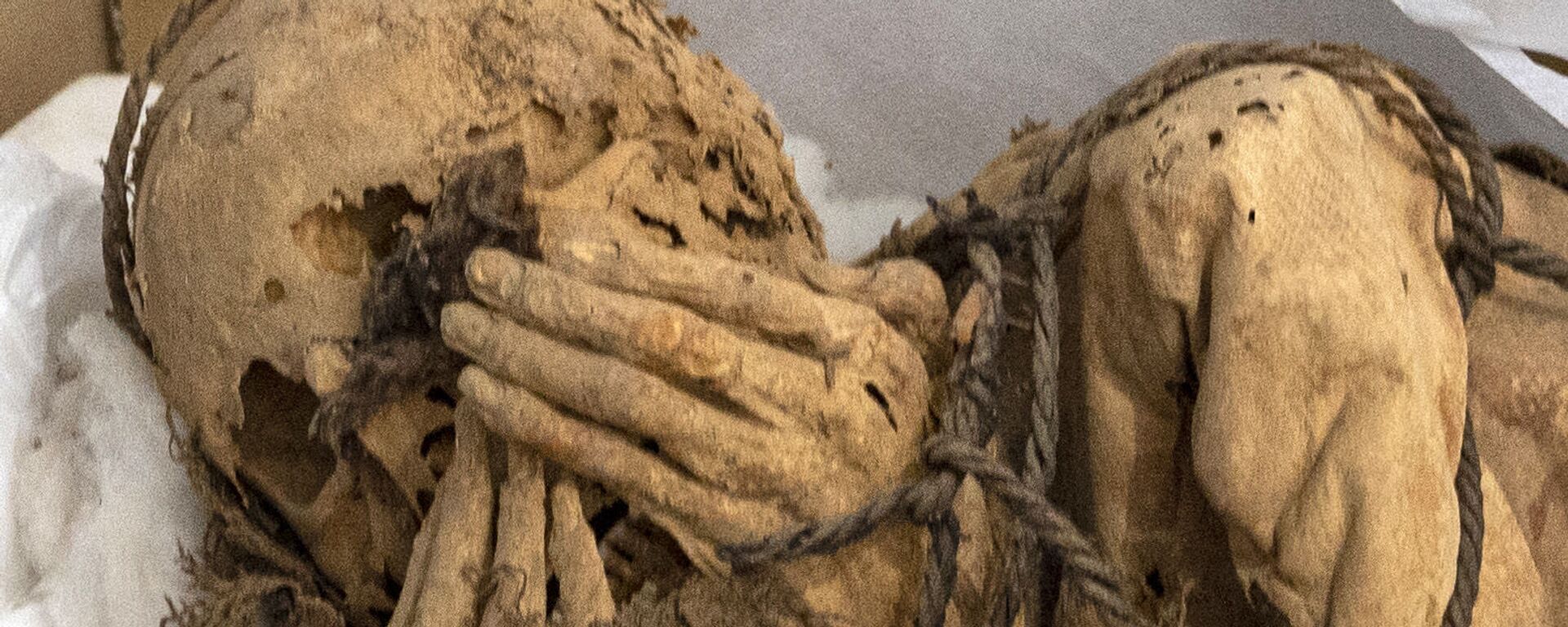 Обнаруженная мумия во время археологических раскопок в Перу  - Sputnik Mundo, 1920, 03.12.2021